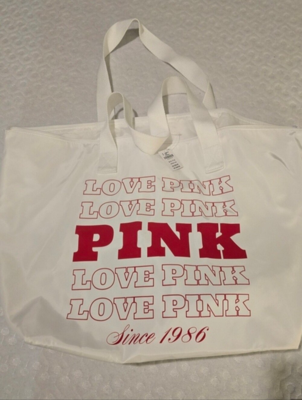 NWT - PINK Victoria's Secret - White Tote